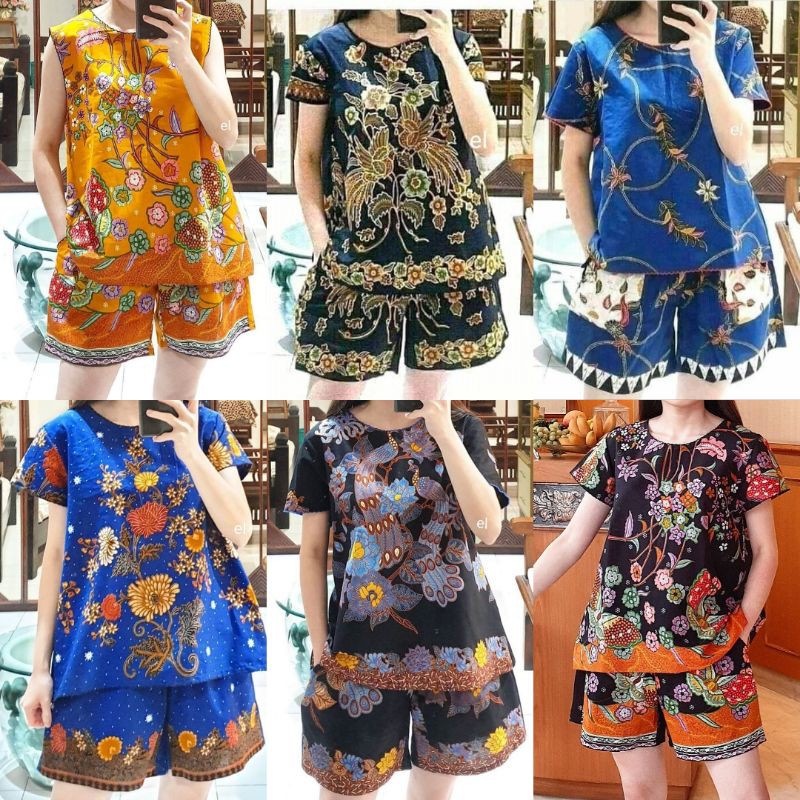 Batik Suit Nightgown / Pajamas Batik / Superior Batik Nightgown Jaya AAA Shopee Singapore