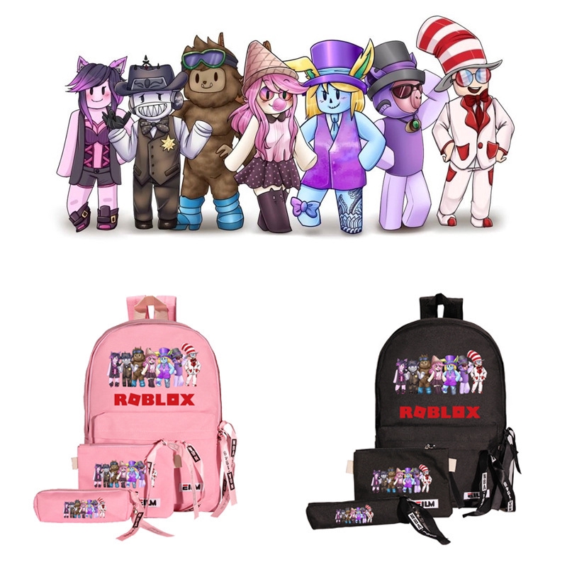 Roblox Backpack With Pencil Case Satchel Game Fans Gifts Student Bookbag Laptop Backpack Travel Bag Shopee Singapore - roblox primary school bag roblox school backpack roblox bag shopee singapore