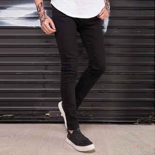 Image of SG STOCK plain black jeans ripped Jeans