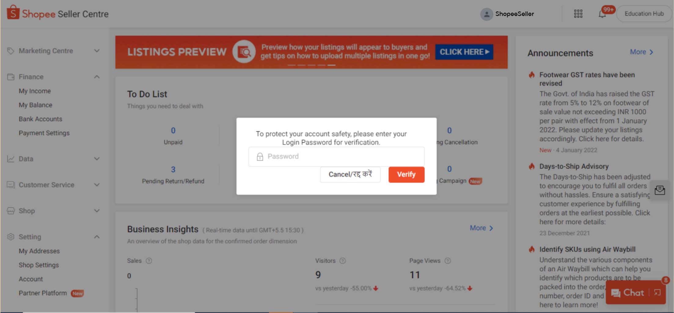 Change Your Email Address and Phone Number on Seller Centre Shopee IN