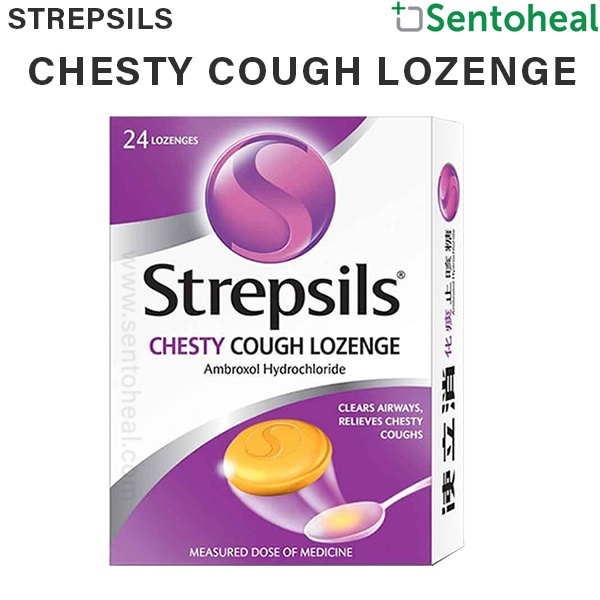 Strepsils Chesty Cough Lozenge 24 lozenges Clear airway/ dissolve