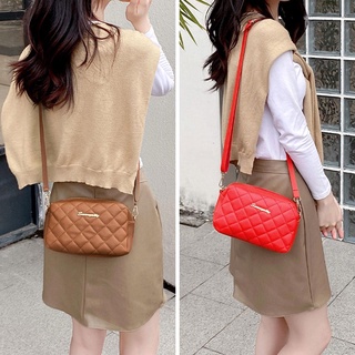 Image of thu nhỏ Leather Sling Bag Women Fashion Shoulder Bag Simple Messenger Style Handbag Bag Lady R4K0 #2