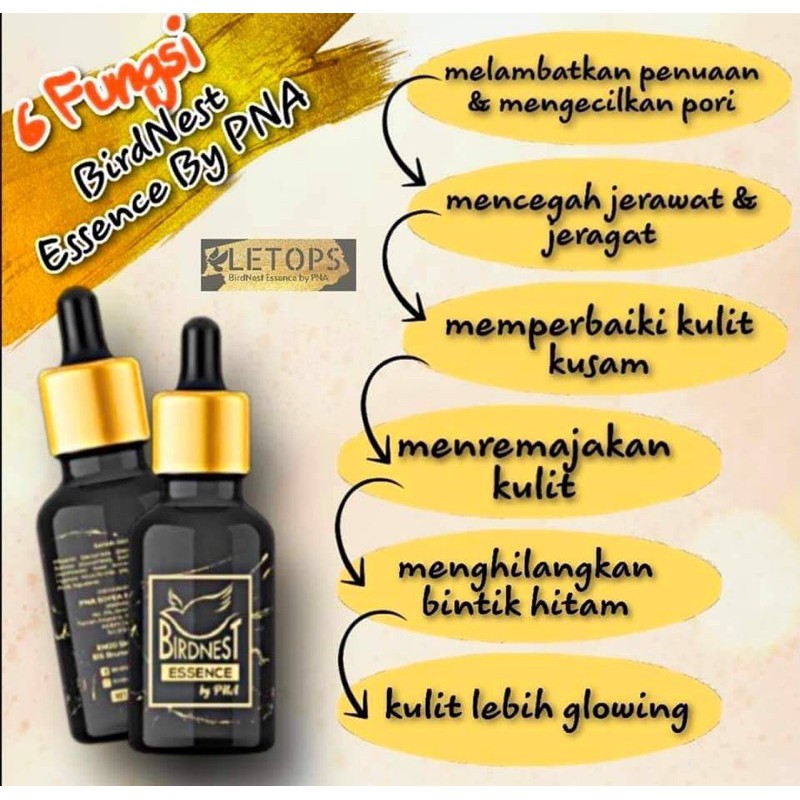 Serum Bne Bird Nest Birdnest Essence Sarang Burung By Pna Original Shopee Singapore