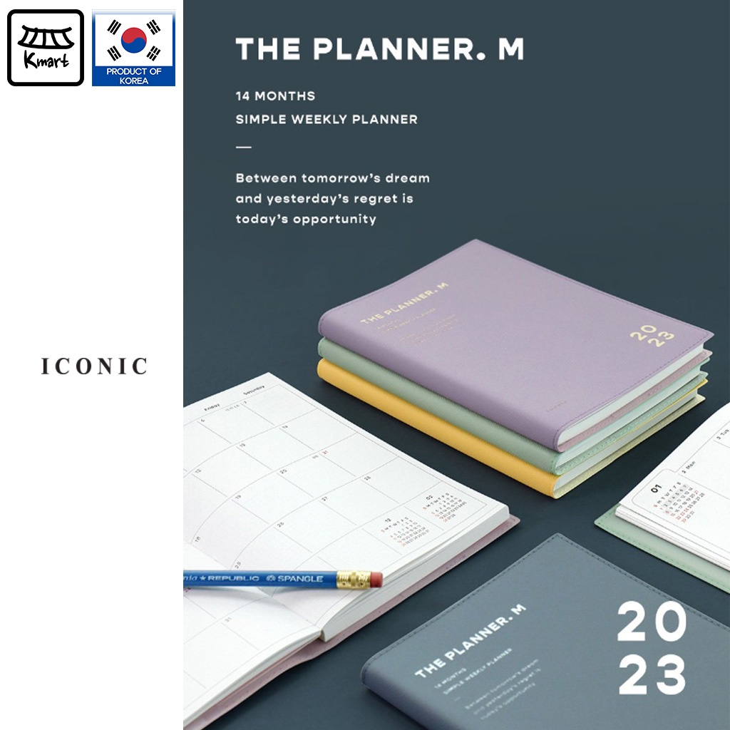 [Korean Planner] ICONIC THE PLANNER M 2023 Scheduler & Planner Monthly