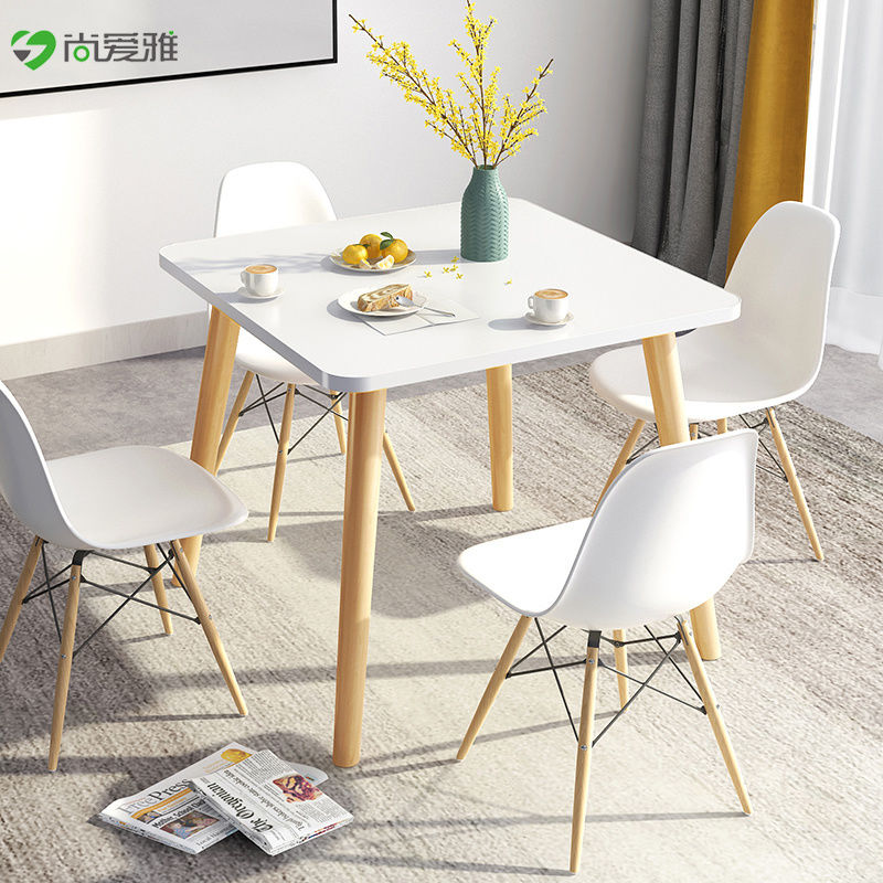 Northern European Style Dining Table, Modern Dining Room Sets For Small Apartments