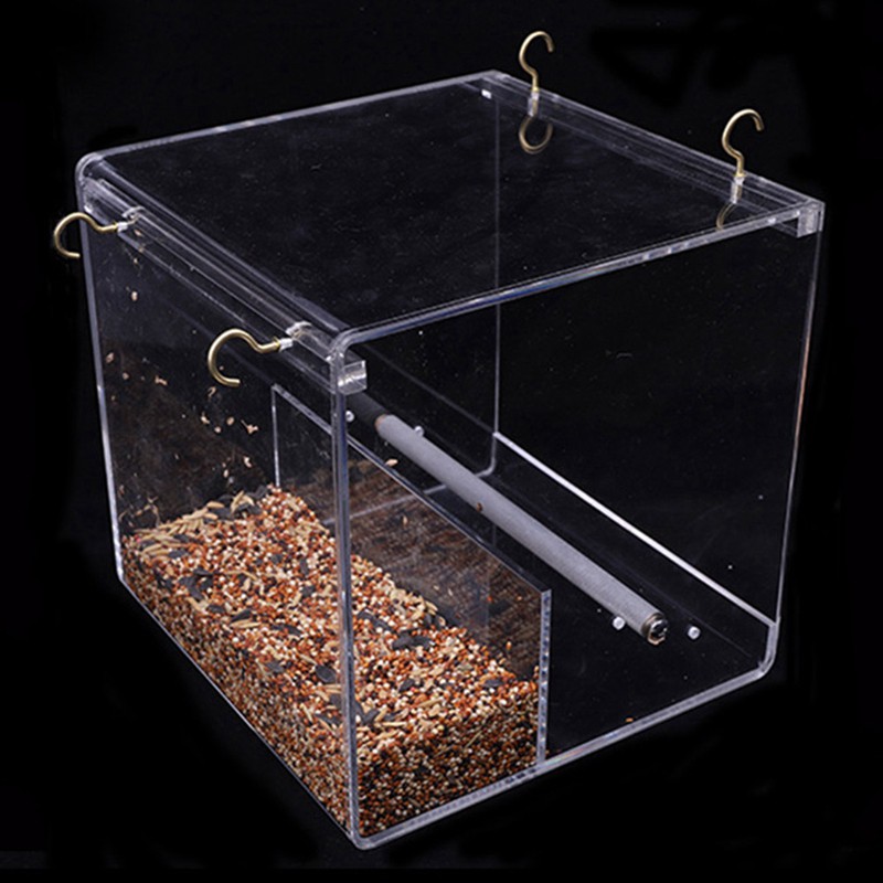 Automatic Parrot Bird Feeder No Mess Feeding Device Seed Shopee