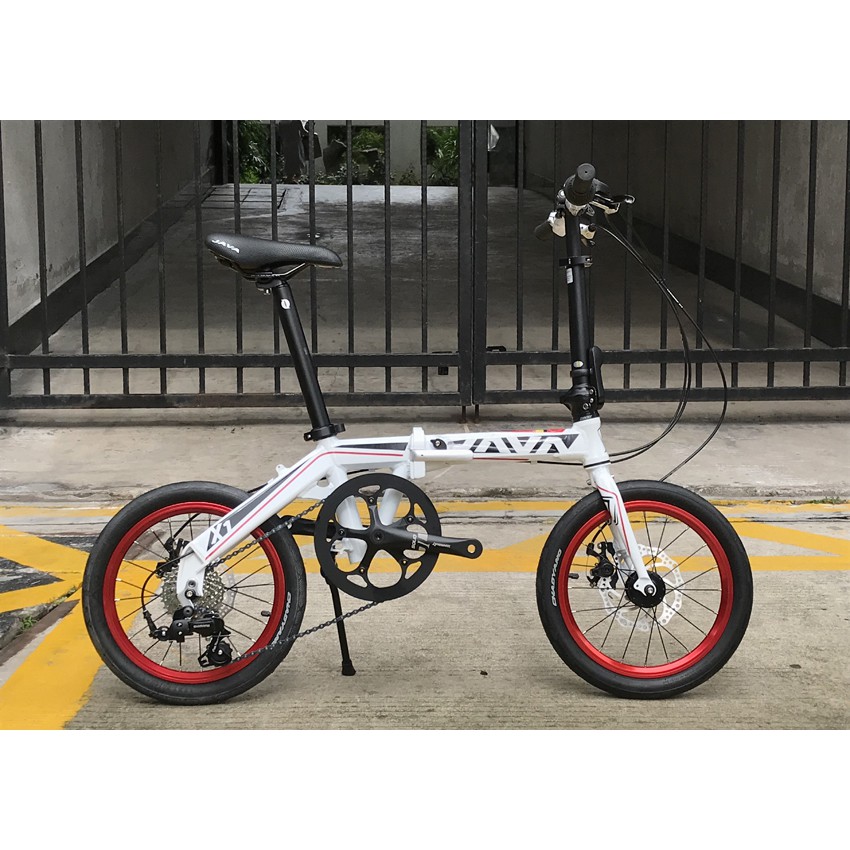 Java X1 7 Speed Disc Brake 14 Inch Aluminum Folding Bike 16 Inch Upgrade Shopee Singapore