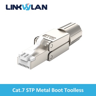 Linkwylan P118 RJ45 Field Termination Plug Cat 5e Cat6A Cat7 UTP STP Shielded Fast Installation Connector Toolless Design Tool-free Connection