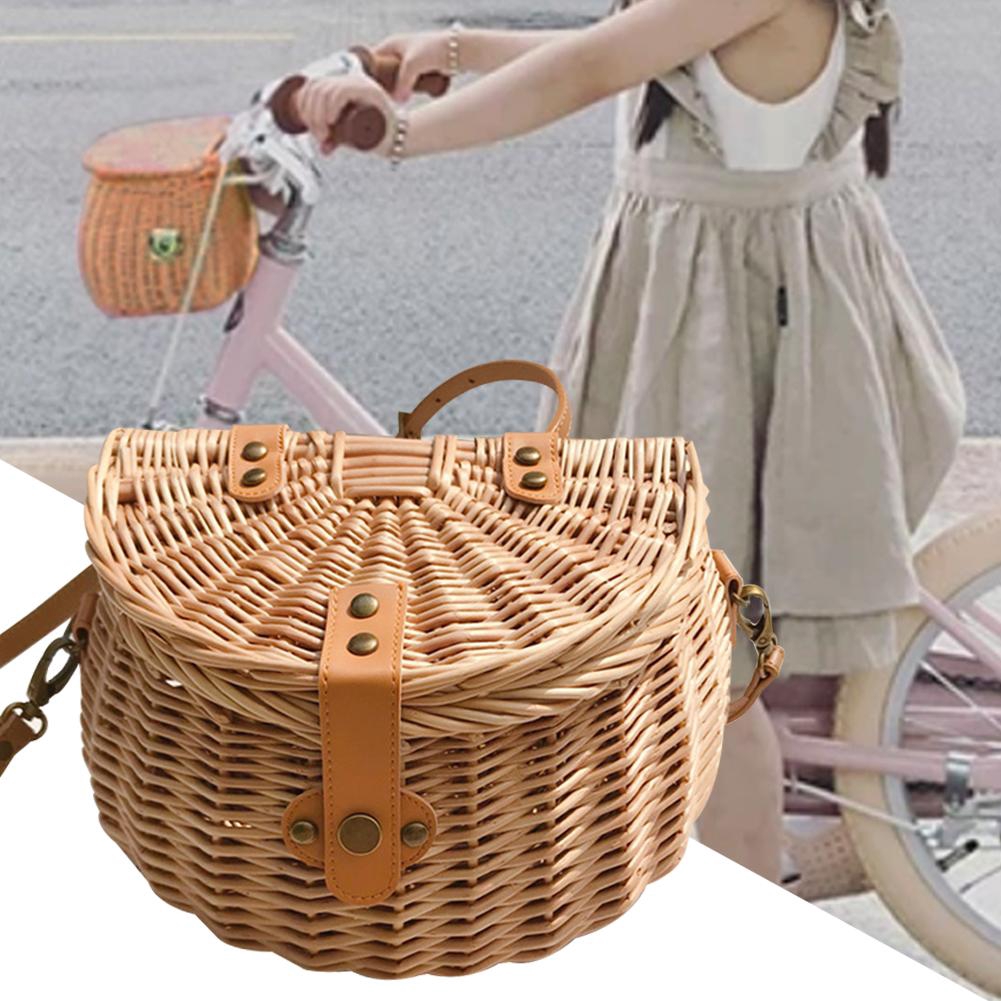 childrens wicker bike basket