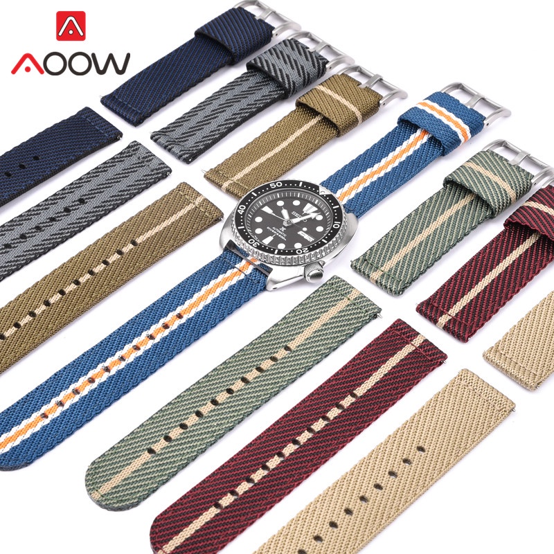 18mm 20mm 22mm Woven Nylon Strap Stainless Steel Buckle Men Replacement  Band for Samsung S3 Huawei Watch GT 2 46mm Seiko | Shopee Singapore
