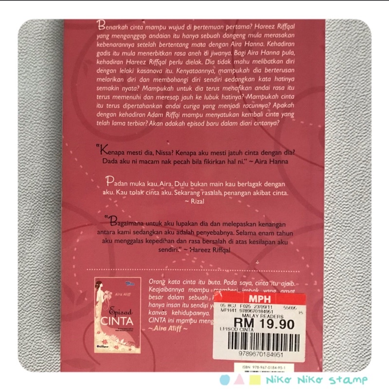 Shop Malaysia Novel Melayu Seandainya Wood There Is A Episod Love Ebriza Aminnudin Emy Raziela Liyana Zahim Flower Shopee Singapore