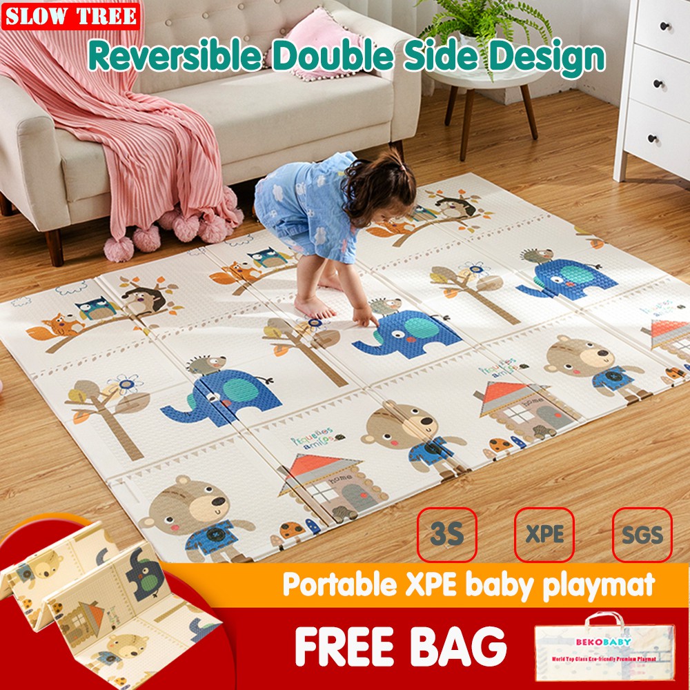 Baby Playmat Crawling Mat Infant Foldable Pad Kids Mat XPE Play Mat