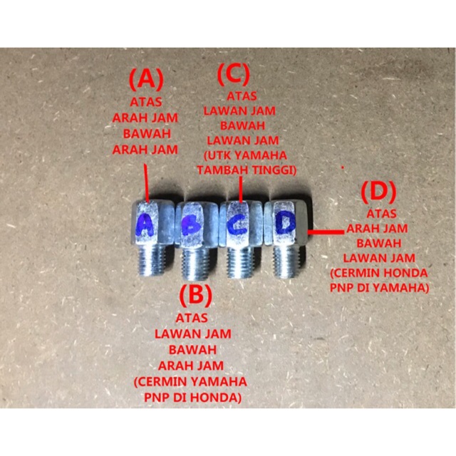 yamaha mirror adapter