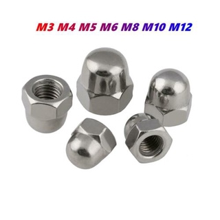 Details about   10pcs M3 M4 or M5 Stainless Steel Cap Nuts Decorative Protective Cover Hex UK 