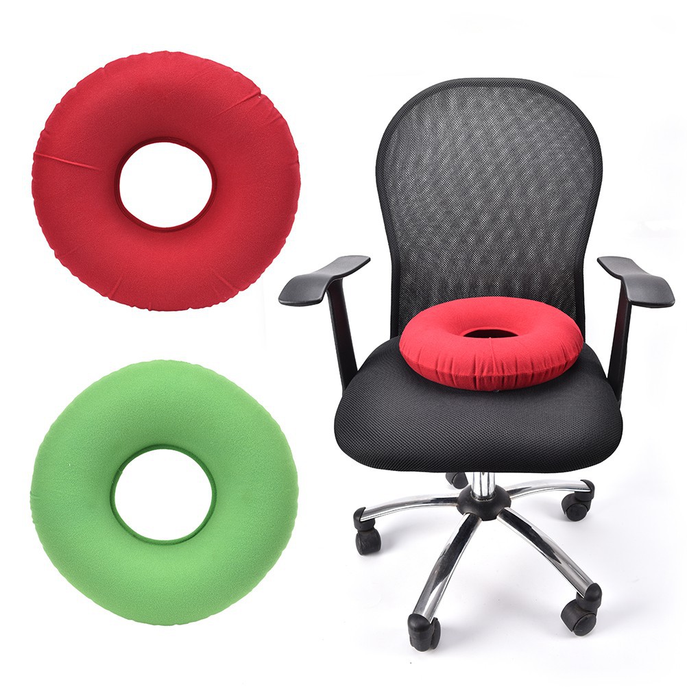 Inflatable Rubber Round Seat Cushion Hemorrhoid Pillow Donut