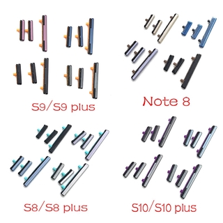 Promotion New SIde Volume Button + Power ON / OFF Buttton Key Set For Samsung Galaxy Note 8 S8 S9 S10 Plus Replacement Parts