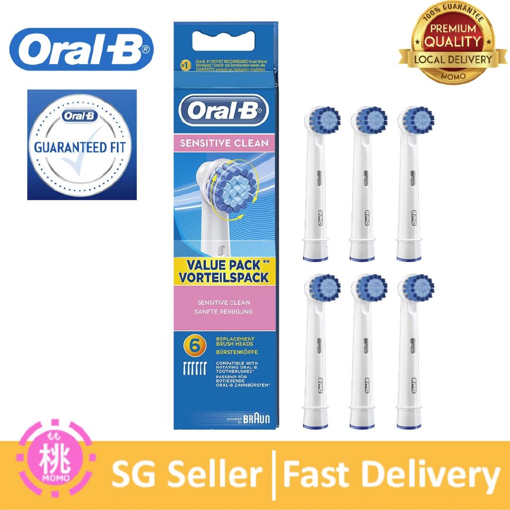 Oral B Replacement Toothbrush Heads Sensitive clean Shopee Singapore