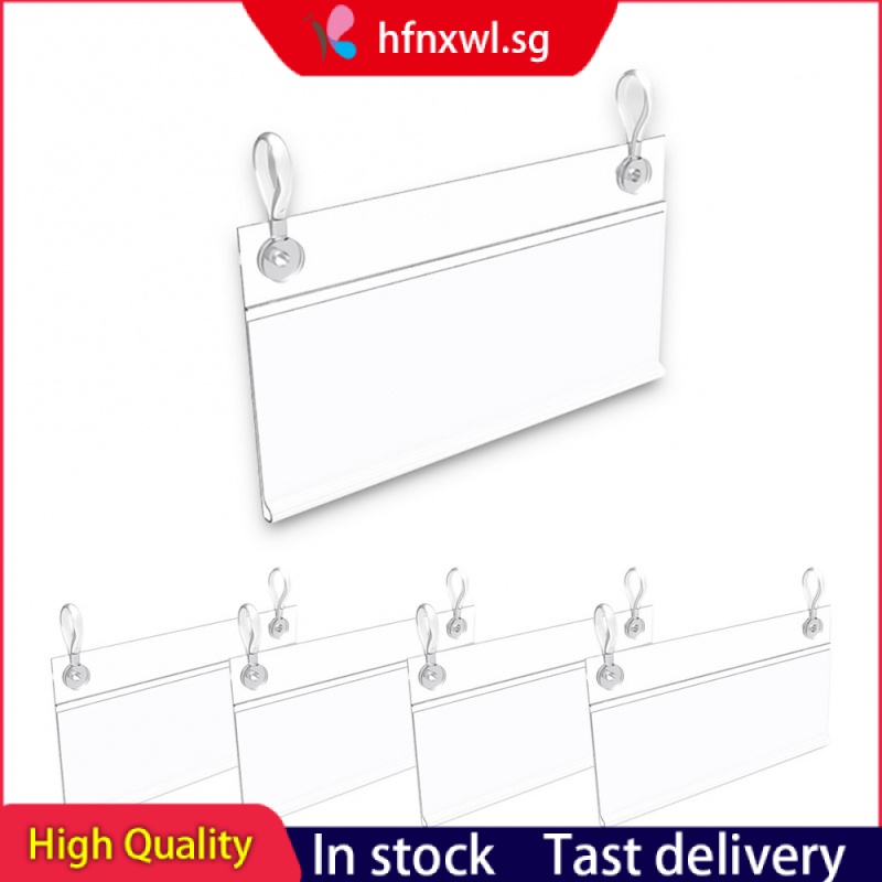 100 PCs price tag holder double hanging buckle plastic retail price