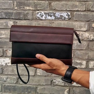 Image of Man Trending Fashion Leather Hand Carry Clutch Bag