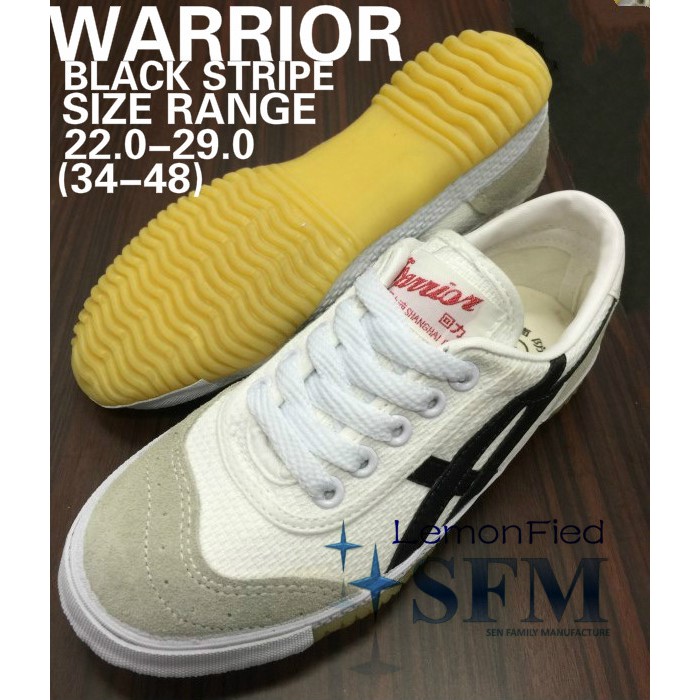 white shoes with black stripes