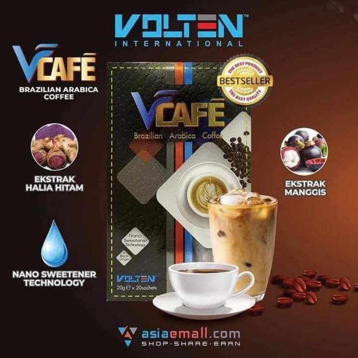 Black Ginger Coffee V Cafe Premium Brazilian Arabica Coffee Ekstrak Halia Hitam By Volten Shopee Singapore