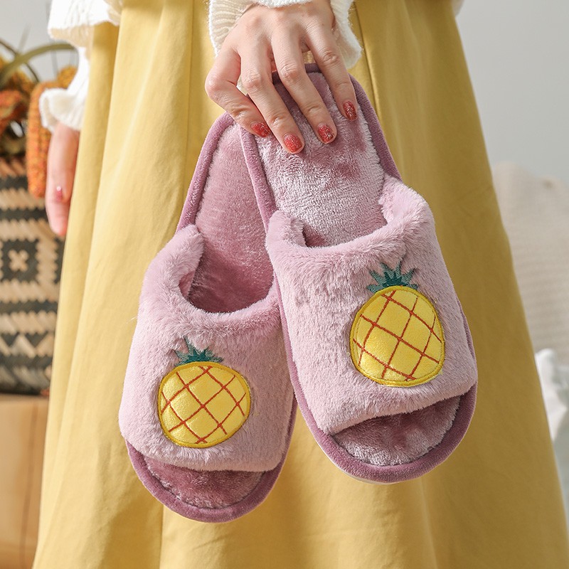 Image of Art Living 2021 Comfortable Anti-Slip  Bedroom Slippers Indoor Home Cute Fluffy Plush #8