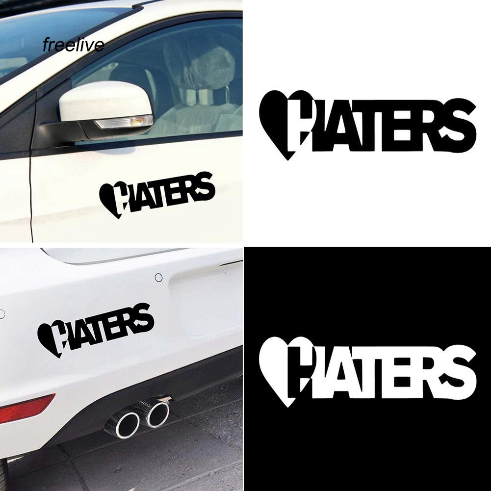 I Love Haters Car Laptop Window Sticker Wall Art Vinyl Decals Quotes Transfer Home Garden Home Decor