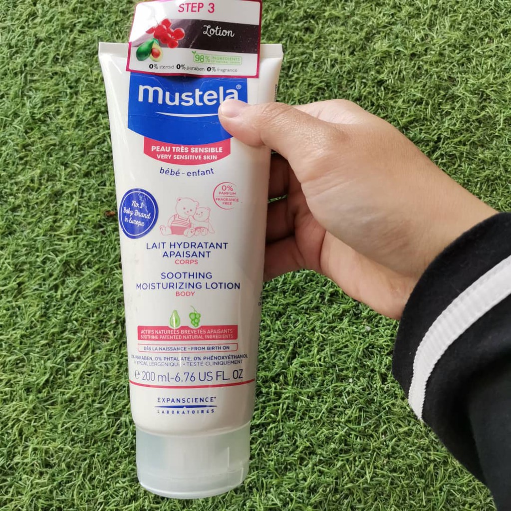 mustela soothing moisturizing lotion