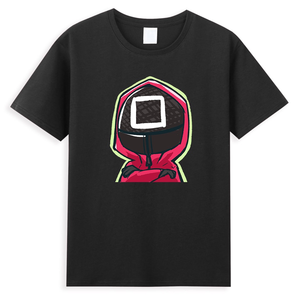 Squid Game Kawaii Manga T-Shirts Casual Male T Shirt Cosplay Korean TV