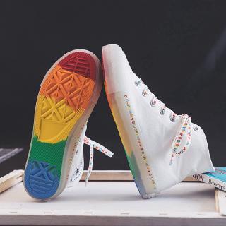 shoes rainbow sole
