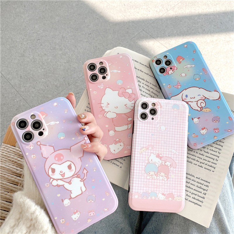 🔥Apple Cute iPhone Case Cartoon Hello Kitty LittleTwinStars iPhone 12 ...