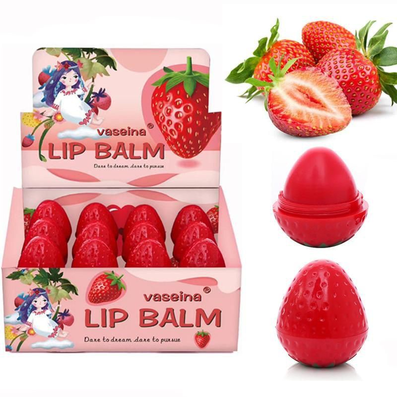 VASEINA LIP BALM STRAWBERRY 1BOX/24PCSBORONG RM36 Shopee Singapore