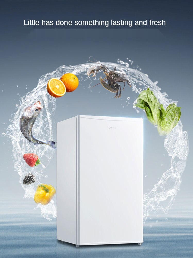 Midea Single Door Mini Refrigerator White Small Household ...