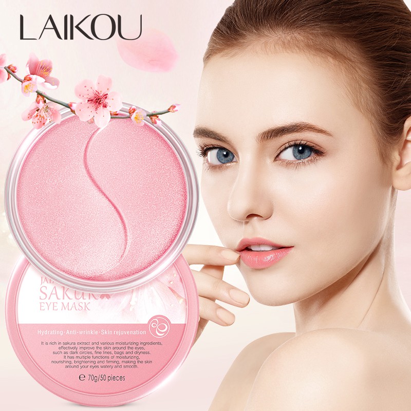 50pcs Laikou Sakura Eye Mask Remove Dark Circles Anti Wrinkle Moisturizing Eye Care 70g Shopee Singapore