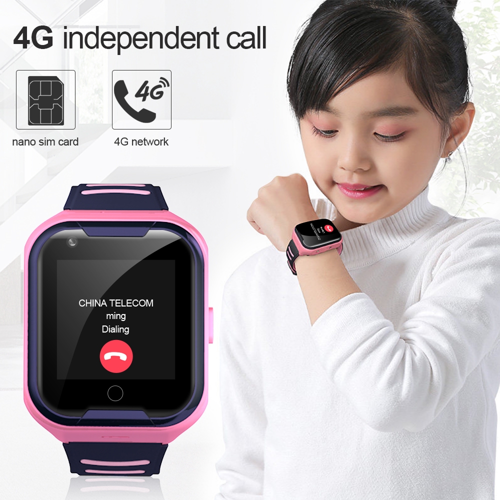 A36E Kids Smart Watch 4G SIM Card GPS WIFI Location Video Call Remote Call Back Monitor 650mah Battery Boy Girl Baby Watch