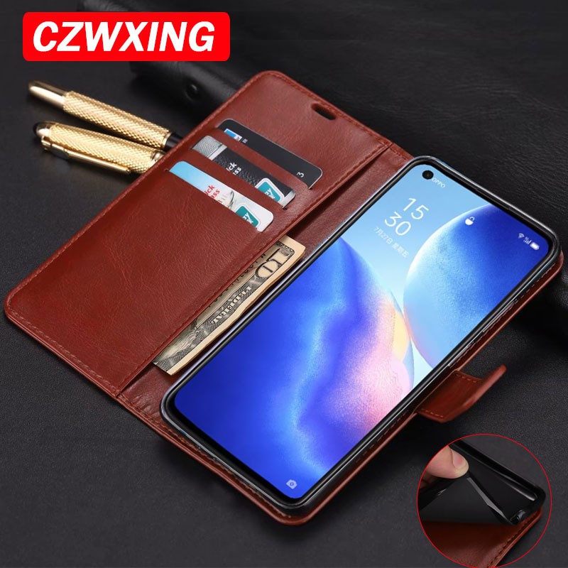 Flip Case OPPO Reno 5 5G wallet Leather Back Cover Phone Case OPPO Reno ...