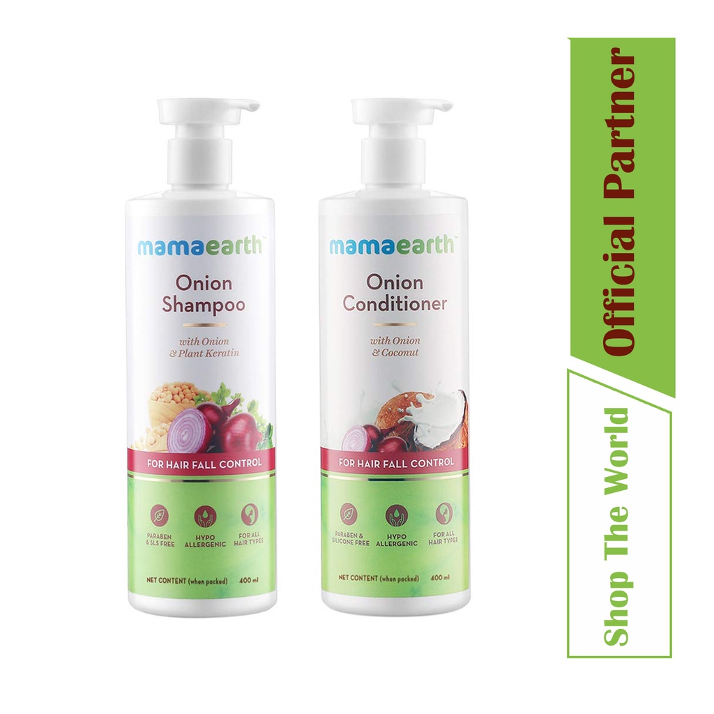 Mamaearth AntiHair Fall Kit, Shampoo and Conditioner (400ml) Shopee
