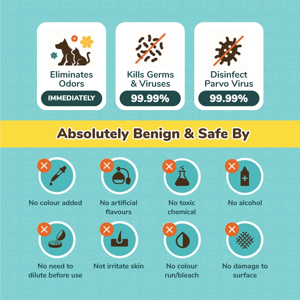 Amour Pet 300ml Spray Pet Odor Odour Eliminator Disinfectant Sanitizer