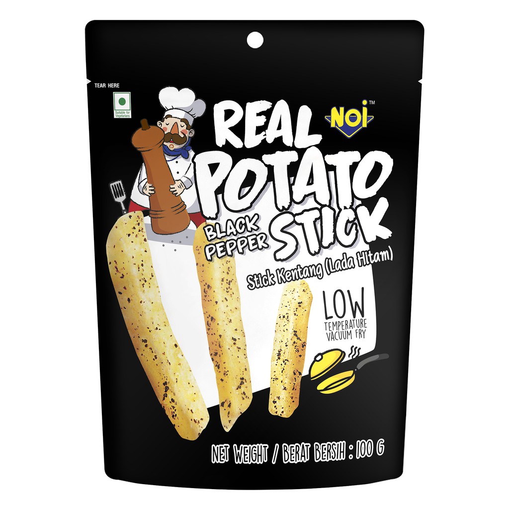 Tong Garden NOi Black Pepper Real Potato Stick, 100g (Halal) Shopee Singapore