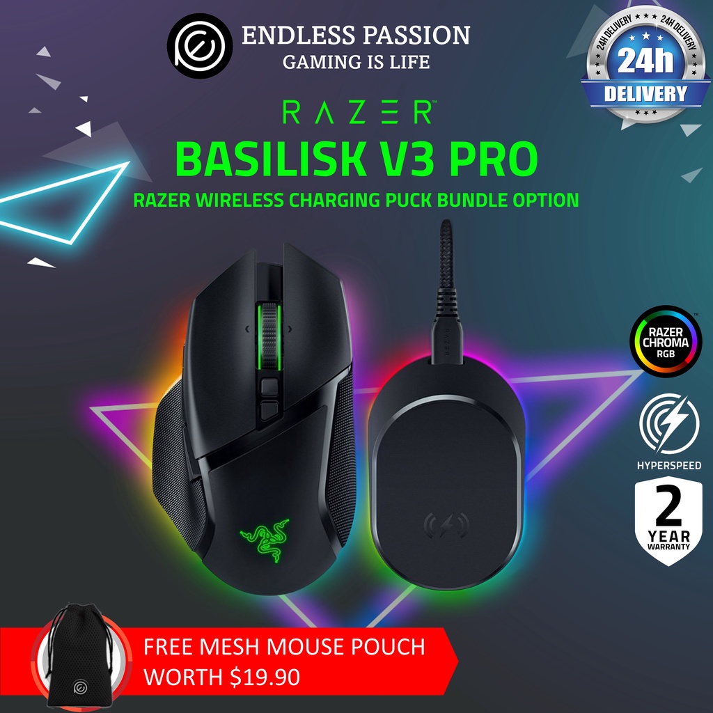 Razer Basilisk V3 Pro Customizable Wireless Gaming Mouse with Razer