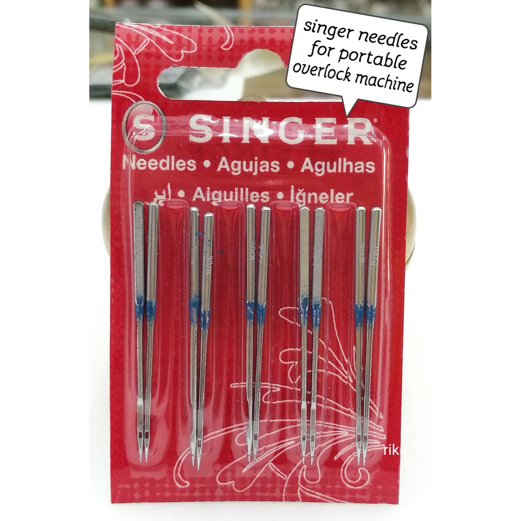 Shop Malaysia Singer Sewing Needles 2054 Overlock Portable Machine 1pack Shopee Singapore