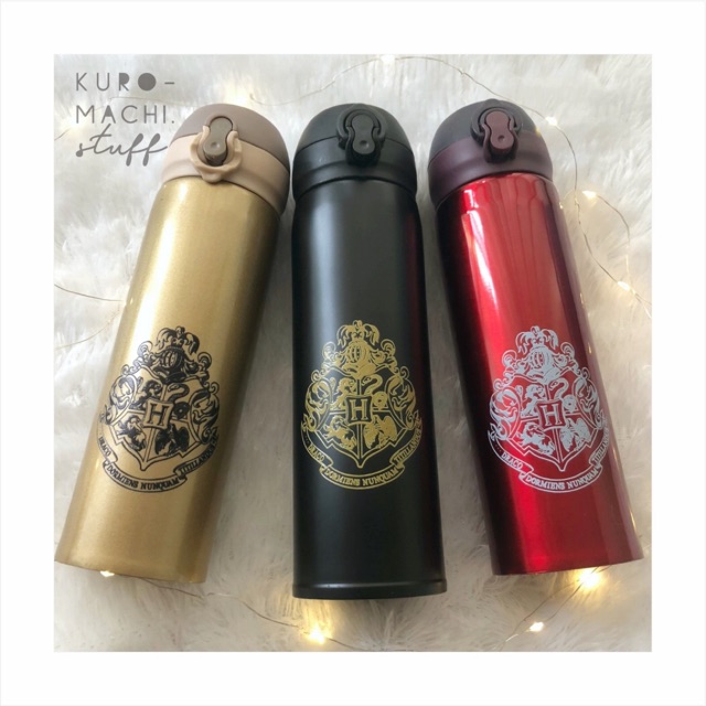 Harry Potter Hogwarts Vacuum Flask Drink Bottle 400ml Shopee Singapore
