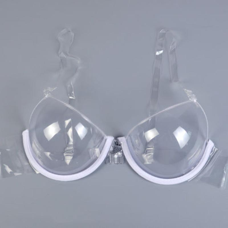Brand New Women Clear Bra Strap Invisible Ladies TPU Summer Cup Size 3242 Underwire PushUp