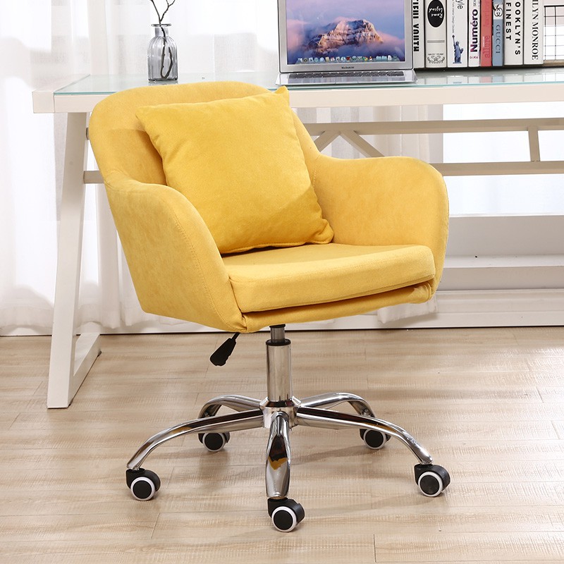 In Stock Nordic All In One Computer Chair Home Leisure Swivel Live Fabric Office Comfortable Long Seat Back Desk Chair Shopee Singapore