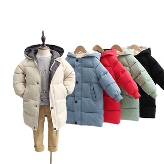Puffer Coat Toddler Boy Winter Warm Thicken Padded Parka Down Jacket with Detachable Hood 