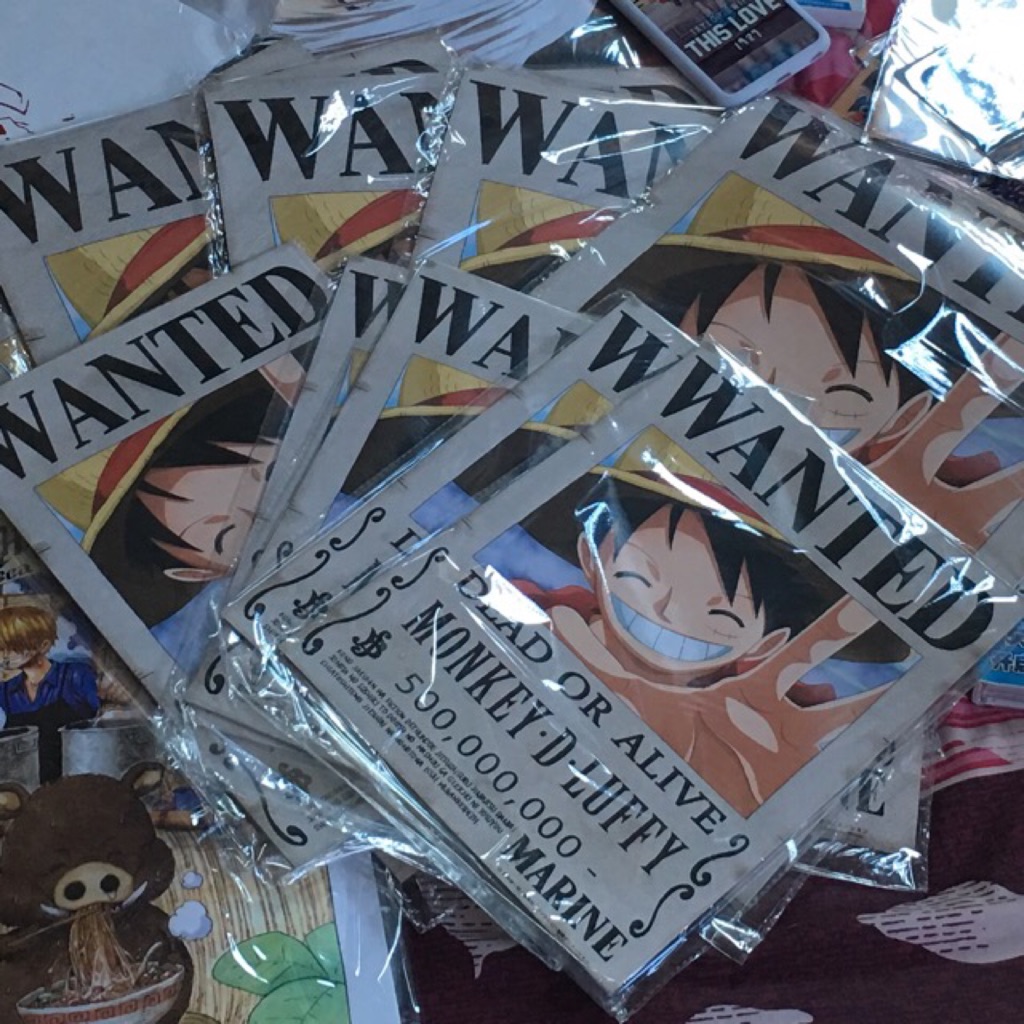 One Piece Wanted Poster Shopee Singapore