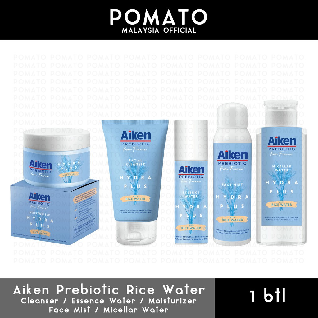 Shop Malaysia Aiken Prebiotic Hydra Plus Moisturiser Facial Cleanser Essence Water Face Mist Micellar Water Shopee Singapore