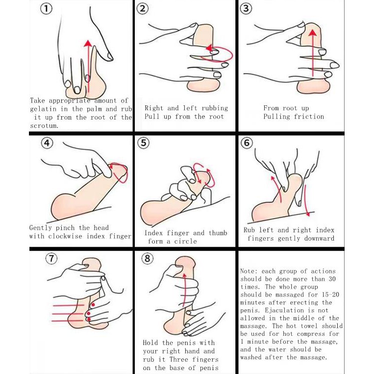 Massage exercise penis Penis Exercise