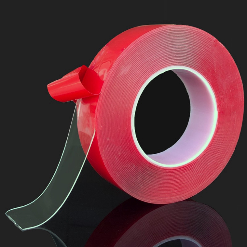 3m Red Transparent Silicone Double Sided Tape Sticker For Car High Strength No Traces Adhesive Sticker Living Goods Shopee Singapore