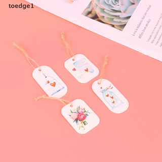 New 50pcs Flower Paper Tags DIY Label Handmade Gift Box Paper Cards [toedge1] #6